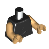 LEGO® los onderdeel Lijf met Motief Zwart 973pb4832c01