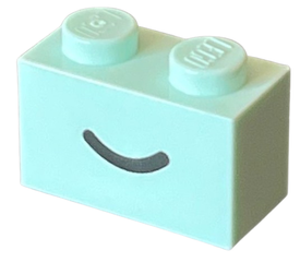 LEGO® los onderdeel Steen met Motief Licht Aqua 3004pb302