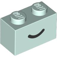 LEGO® los onderdeel Steen met Motief Licht Aqua 3004pb302