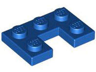 LEGO® los onderdeel Plaat Aangepast in kleur Blauw 73831