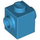 LEGO® los onderdeel Steen Aangepast Donker Azuurblauw 47905