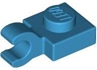 LEGO® los onderdeel Plaat Aangepast Donker Azuurblauw 61252
