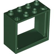 Plaatje in Gallery viewer laden, LEGO® los onderdeel Raamkozijn in kleur Donkergroen 60598