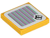 LEGO® Tegel met Motief Helder Licht Oranje 3068pb2152