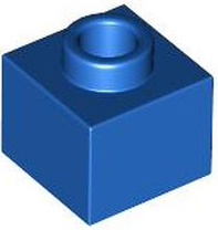 Plaatje in Gallery viewer laden, LEGO® los onderdeel Steen Aangepast in kleur Blauw 86996