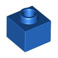 LEGO® los onderdeel Steen Aangepast in kleur Blauw 86996