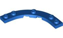 LEGO® los onderdeel Plaat Rond in kleur Blauw 80015