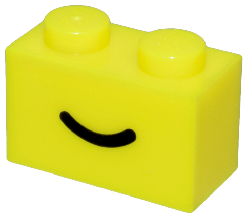 LEGO® los onderdeel Steen met Motief Neon geel 3004pb302
