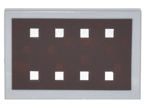 LEGO® Tegel met Motief Licht Blauwachtig Grijs 26603pb008