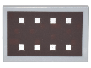LEGO® Tegel met Motief Licht Blauwachtig Grijs 26603pb008