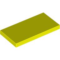 LEGO® los onderdeel Tegel Algemeen in kleur Neon geel 87079
