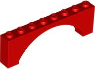 Plaatje in Gallery viewer laden, LEGO® los onderdeel Steen Boog in kleur Rood 16577