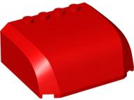 LEGO® los onderdeel Voorruit in kleur Rood 61484