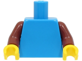 LEGO® los onderdeel Lijf in kleur Donker Azuurblauw 973c096