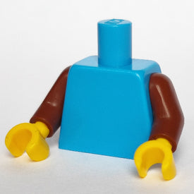 LEGO® los onderdeel Lijf in kleur Donker Azuurblauw 973c096