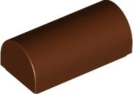 LEGO® los onderdeel Dakpan Gebogen Roodachtig Bruin 3563