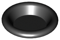 LEGO® los onderdeel Accessoire in kleur Zwart 6256