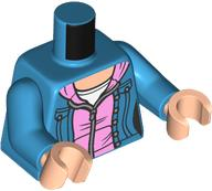 LEGO® Lijf met Motief Donker Azuurblauw 973pb5089c01