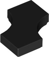 Plaatje in Gallery viewer laden, LEGO® los onderdeel Tegel Aangepast in kleur Zwart 3396