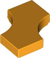 LEGO® los onderdeel Tegel Aangepast Helder Licht Oranje 3396