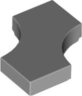 LEGO® onderdeel Tegel Aangepast Licht Blauwachtig Grijs 3396