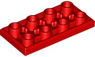 LEGO® los onderdeel Tegel Aangepast in kleur Rood 3395