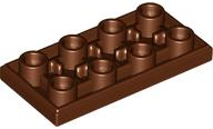 LEGO® los onderdeel Tegel Aangepast Roodachtig Bruin 3395