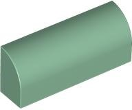 Plaatje in Gallery viewer laden, LEGO® los onderdeel Dakpan Gebogen in kleur Zandgroen 6191