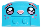 LEGO® onderdeel Wig met Motief Medium Azuurblauw 93604pb017