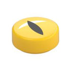 LEGO® los onderdeel Tegel Rond met Motief Geel 98138pb385