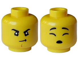 LEGO® los onderdeel Hoofd in kleur Geel 3626pb3450