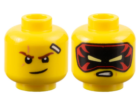 LEGO® los onderdeel Hoofd in kleur Geel 28621pb0046