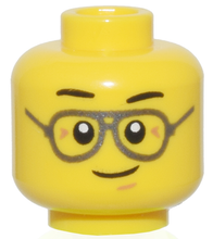 Plaatje in Gallery viewer laden, LEGO® los onderdeel Hoofd in kleur Geel 3626pb3371