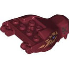 LEGO® Dier Onderdelen met Motief Donkerrood 72362pb07