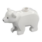 LEGO® los onderdeel Landdier in kleur Wit 3381pb01