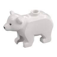 LEGO® los onderdeel Landdier in kleur Wit 3381pb01