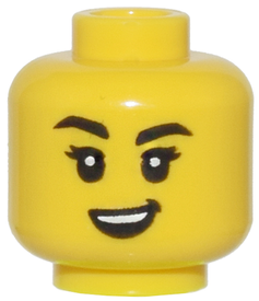LEGO® los onderdeel Hoofd in kleur Geel 28621pb0057