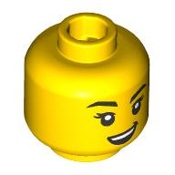LEGO® los onderdeel Hoofd in kleur Geel 28621pb0057