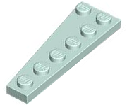 LEGO® los onderdeel Wig Plaat in kleur Licht Aqua 78444