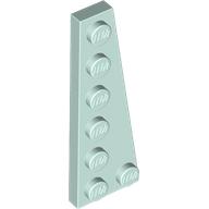 Plaatje in Gallery viewer laden, LEGO® los onderdeel Wig Plaat in kleur Licht Aqua 78444
