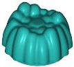 LEGO® los onderdeel Haar in kleur Donker Turkoois 68212