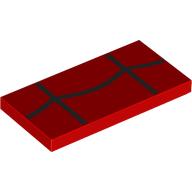 LEGO® los onderdeel Tegel met Motief Rood 87079pb1307