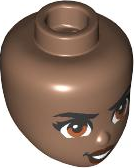 Plaatje in Gallery viewer laden, LEGO® los onderdeel Hoofd in kleur Licht Bruin 103340