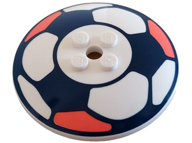 LEGO® los onderdeel Schaal met Motief Wit 44375bpb20