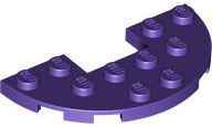 LEGO® los onderdeel Plaat Rond in kleur Donkerpaars 18646