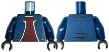 Plaatje in Gallery viewer laden, LEGO® los onderdeel Lijf met Motief Donkerblauw 973pb4989c02