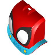 LEGO® los onderdeel Voorruit met Motief Rood 3546pb01