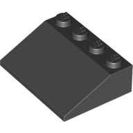 Plaatje in Gallery viewer laden, LEGO® los onderdeel Dakpan Algemeen in kleur Zwart 3297
