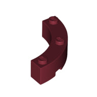 LEGO® los onderdeel Steen Rond in kleur Donkerrood 48092