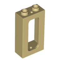 LEGO® los onderdeel Raamkozijn in kleur Geelbruin 4035